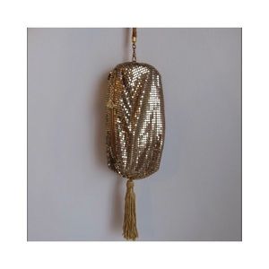 Metal Mesh Tassel Bag